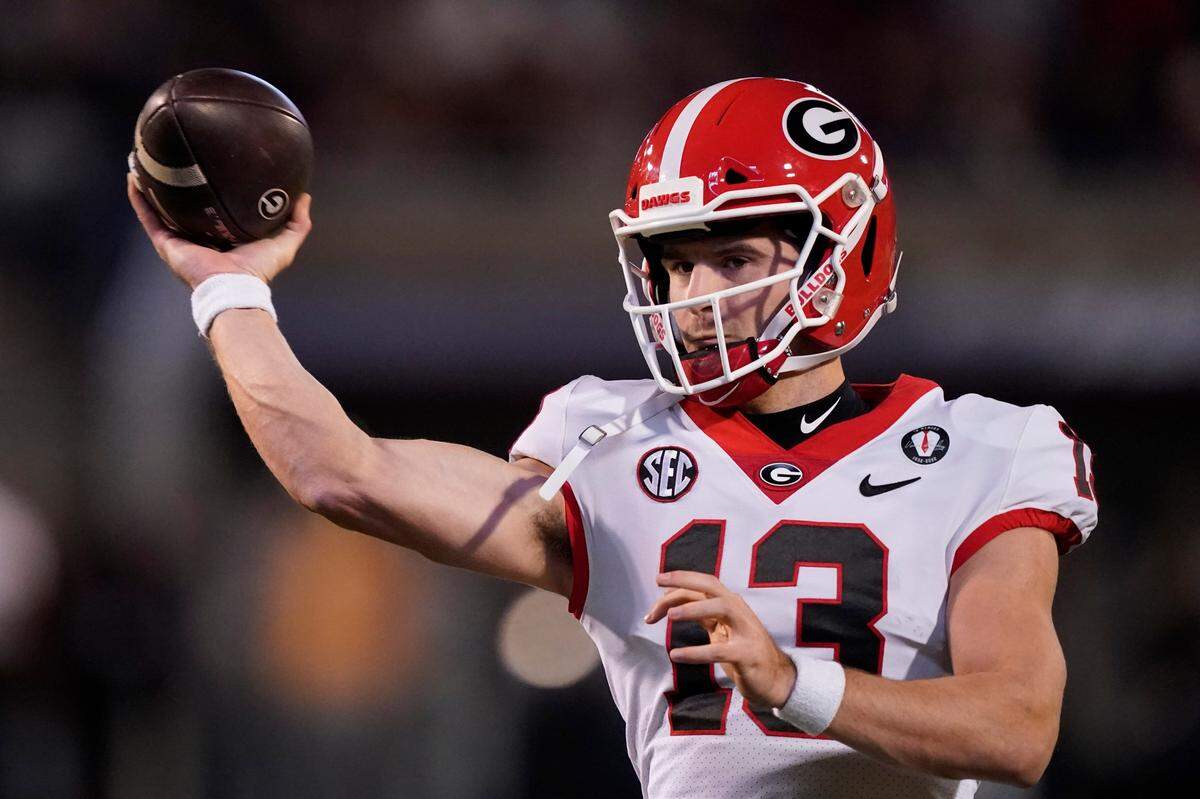 Georgia quarterback Stetson Bennett.
