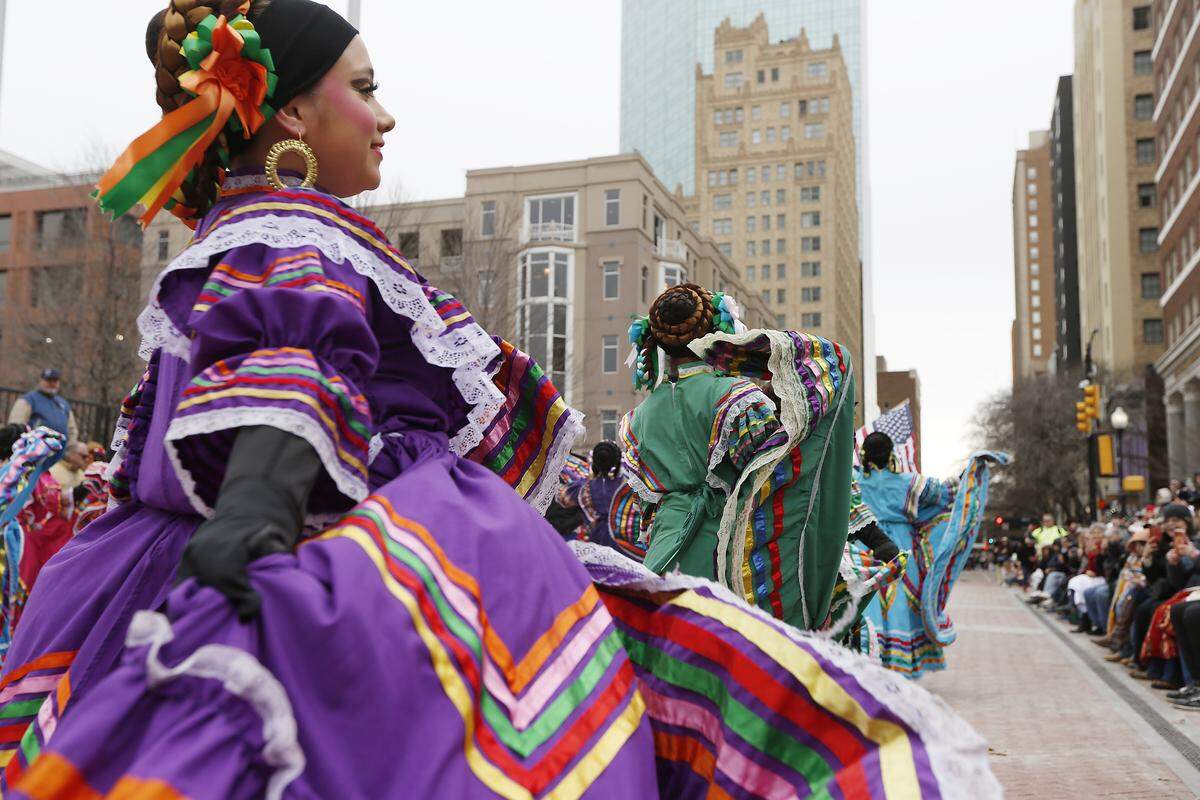 The All-Western Parade takes over the streets in downtown Fort Worth on Saturday, Jan. 17, 2026.