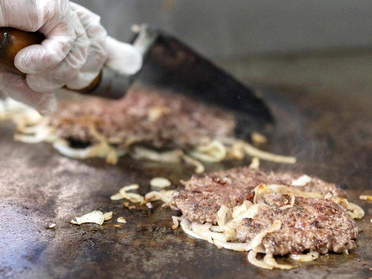 A double burger from Hookers Grill, the winner of the 2022 Reader’s Choice Best Burger in Fort Worth on Friday, June 17, 2022. The family-owned business offers classic and styled burgers with the option of a Native American twist.