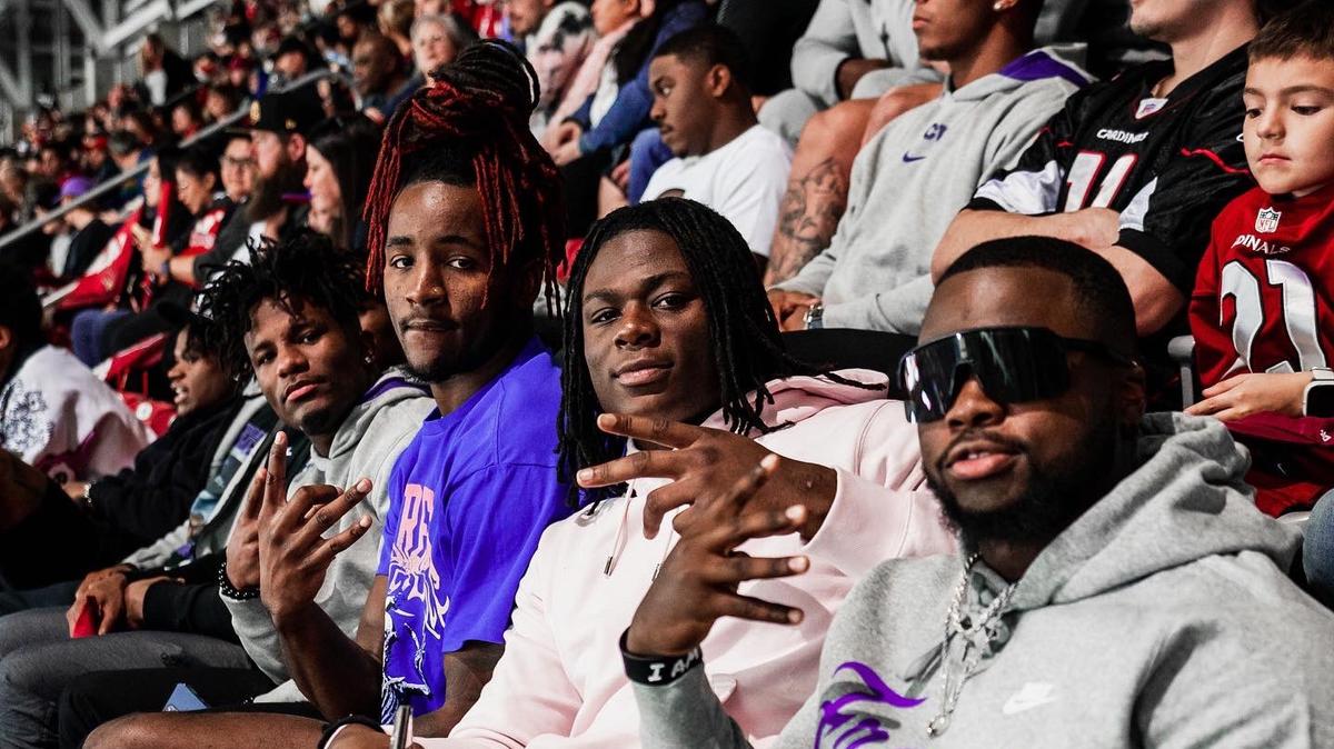 TCU players watched the Arizona Cardinals play Tampa Bay Buccaneers on Christmas night.