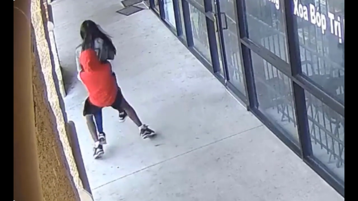 A woman was left unable to walk after a robber body slammed her onto the pavement outside a Houston shopping center, police say.