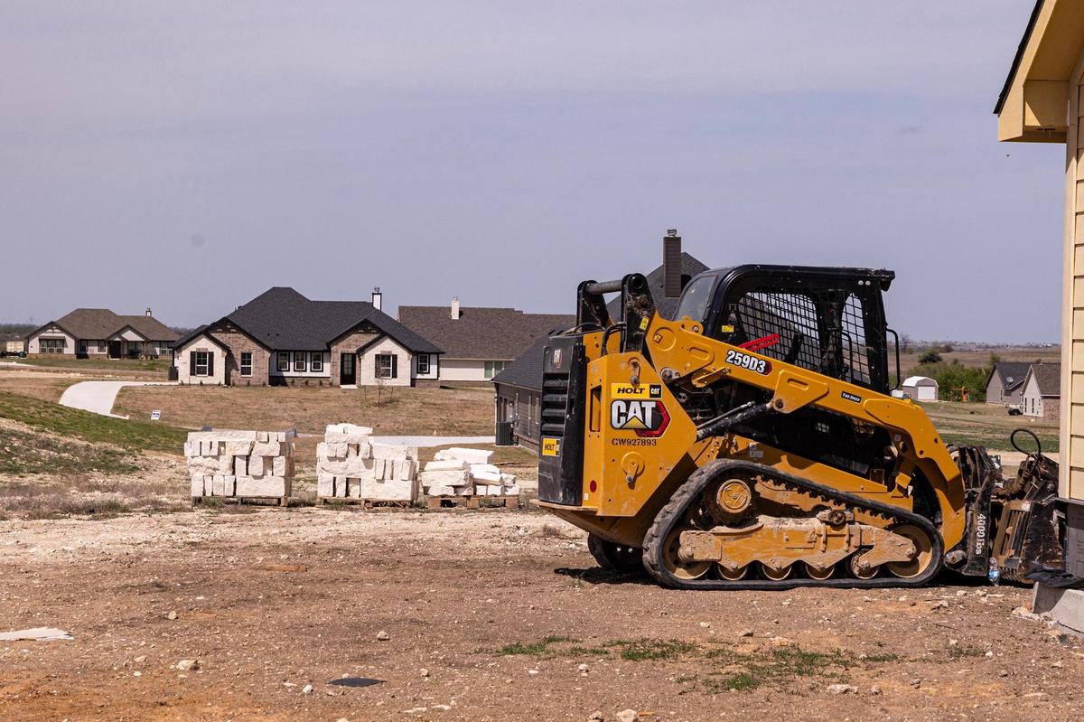 Homes under construction at the Hillcrest Meadows North neighborhood near Decatur on Saturday, March 29, 2025.