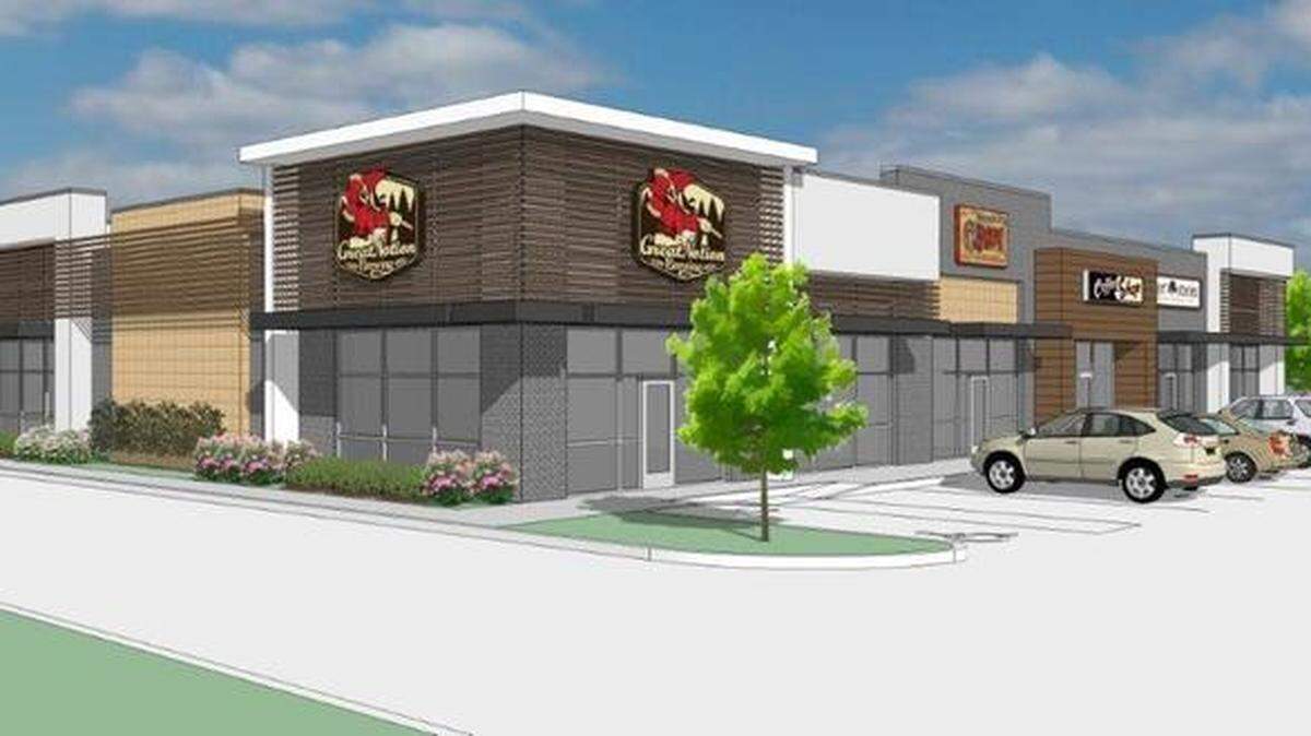 This is a rendering for the proposed retail building that will go up at 525 Keller Parkway. Developers hope to finish construction at the end of this year.