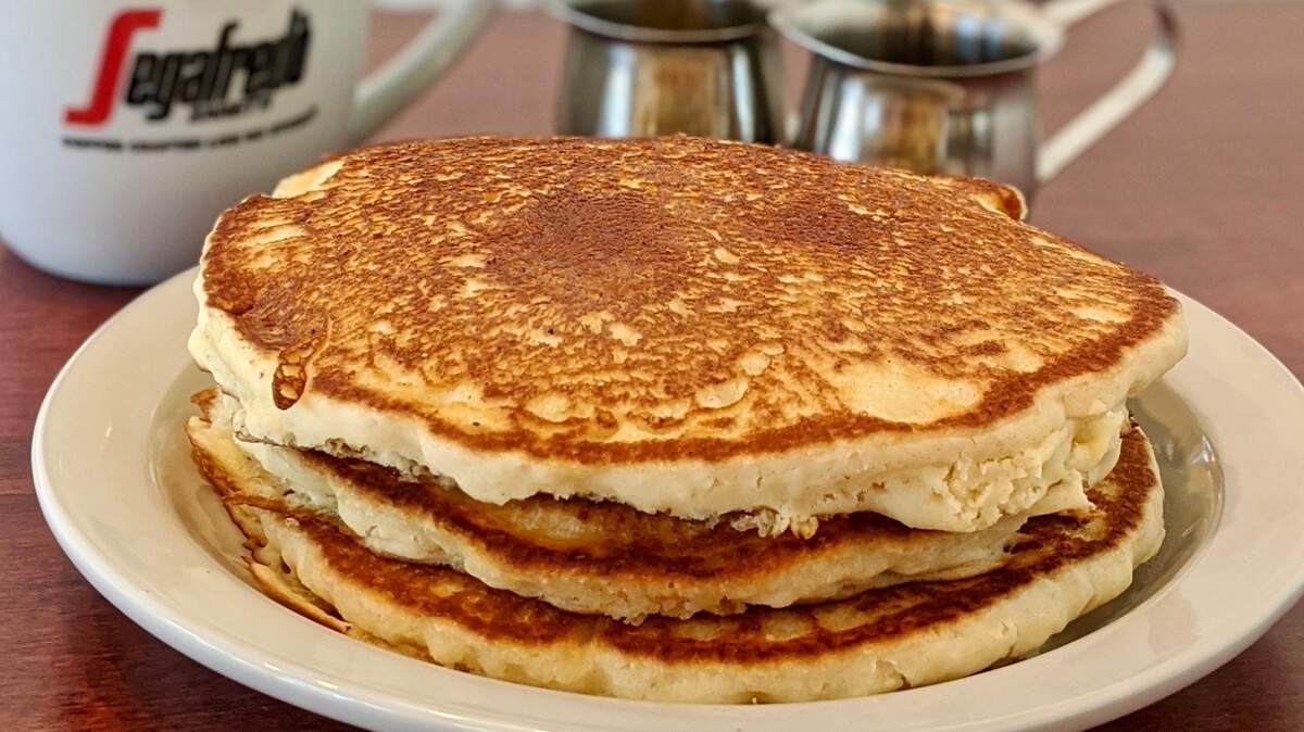 Vanilla pancakes at FiVi’s Kitchen in Fort Worth.