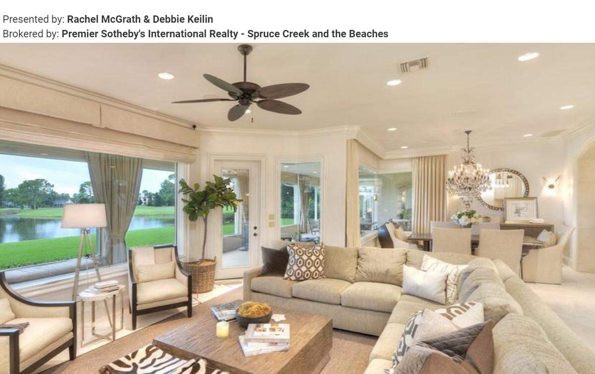 Living room and dining room