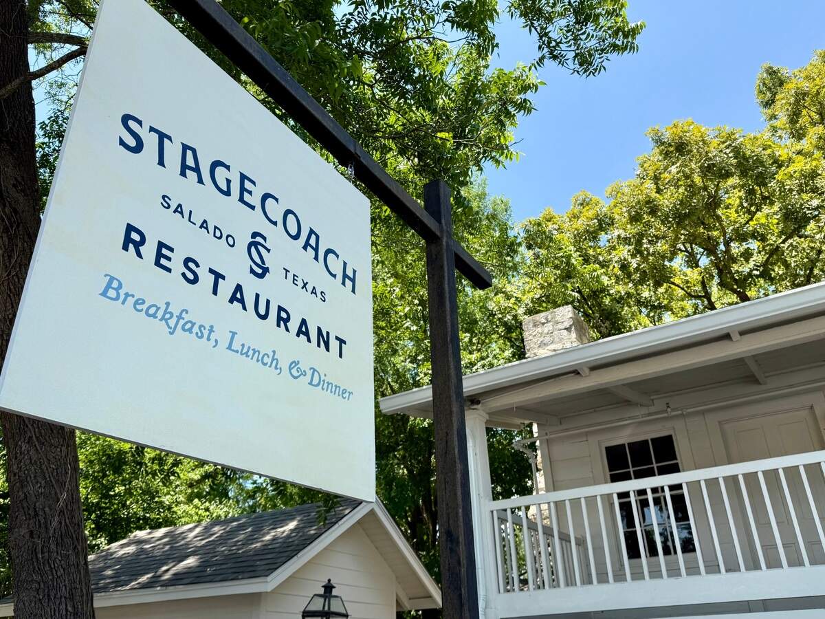 The Stagecoach Inn Restaurant in Salado, Texas, opened in 1947. The inn was built in 1852, as seen June 1, 2025.