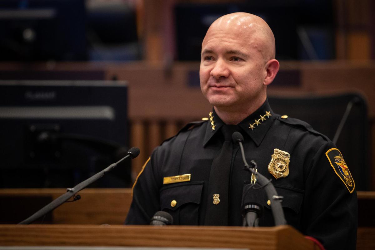 Neil Noakes was announced as the new Fort Worth Police Department chief during a press conference Jan. 25, 2021, at City Hall. Under a new state law, municipalities in Tarrant County will be required to gain voter approval before reducing their law enforcement budgets. This will apply to the 71 police departments in the county.