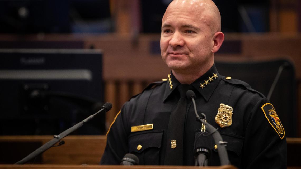 Police chief Neil Noakes, shown in this 2021 file photo, has proposed his own police advisory board after the City Council rejected one in November.