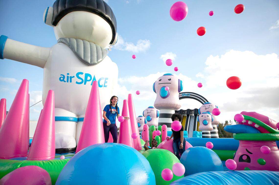 The Big Bounce America 2023 Tour is bringing its giant inflatables to Grand Prairie next month.