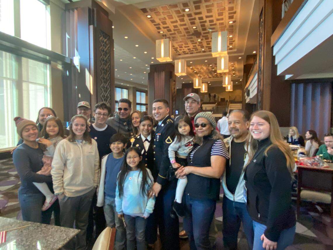 The Blanco family was together for the first time in 18 months Saturday for the Armed Forces Bowl at Amon G. Carter Stadium in Fort Worth.