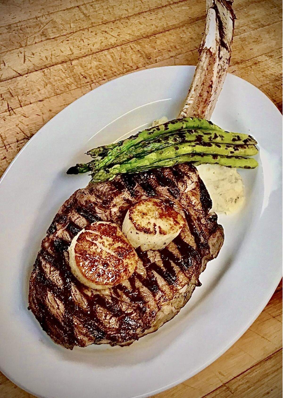 The 48-ounce bone-in ribeye is a rodeo special at Reata.