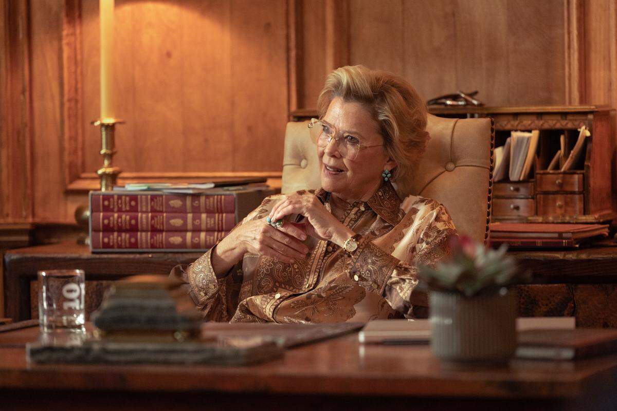 Annette Bening as Beulah Jackson in “Dutton Ranch,” episode 2, season 1, streaming on Paramount+, 2026.
