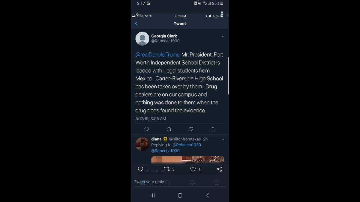 Fort Worth teacher Georgia Clark came under the scrutiny of the school district after she posted a series of anti-immigrant tweets.