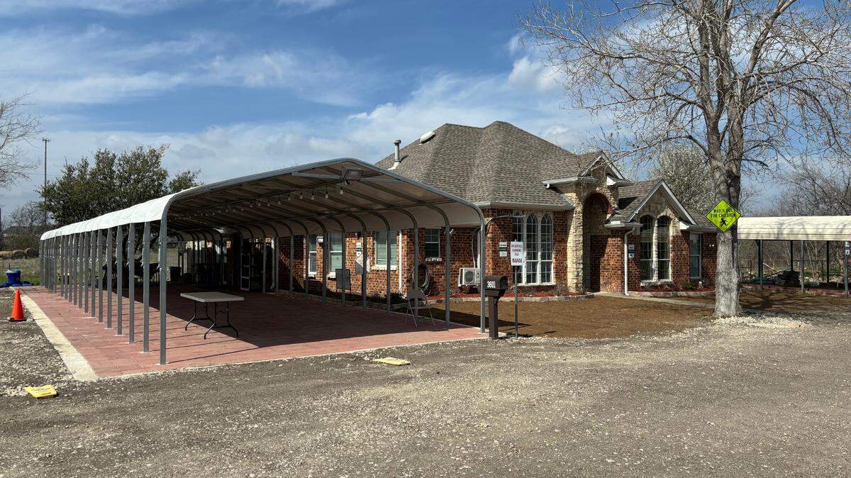 The Keller Islamic Center recently paved its parking lot with gravel and installed canopies to accommodate overflow during prayer services. Members told the Star-Telegram that the canopies are not meant to house refugees.