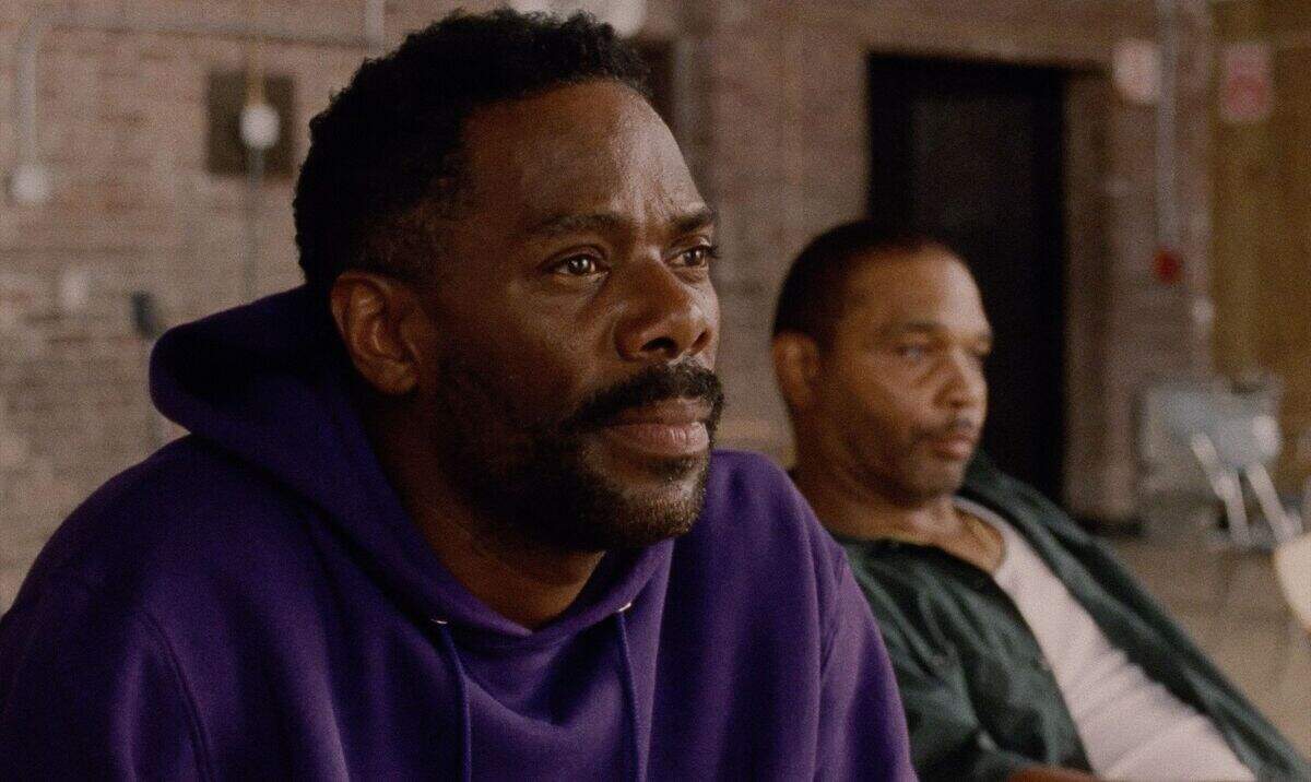 Colman Domingo and Clarence Maclin in “Sing Sing.”