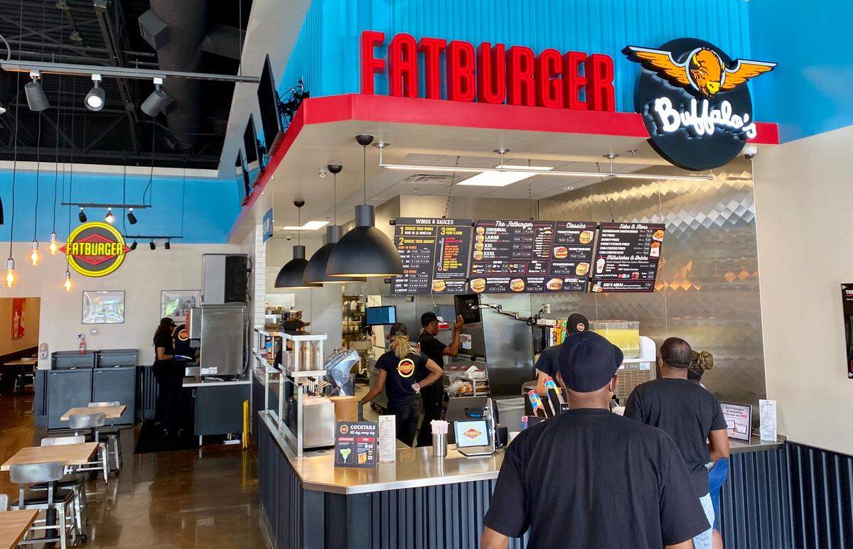 The Winchester Fatburger will be a duel restaurant with Buffalo’s Express, like this location in North Richland Hills, Texas.