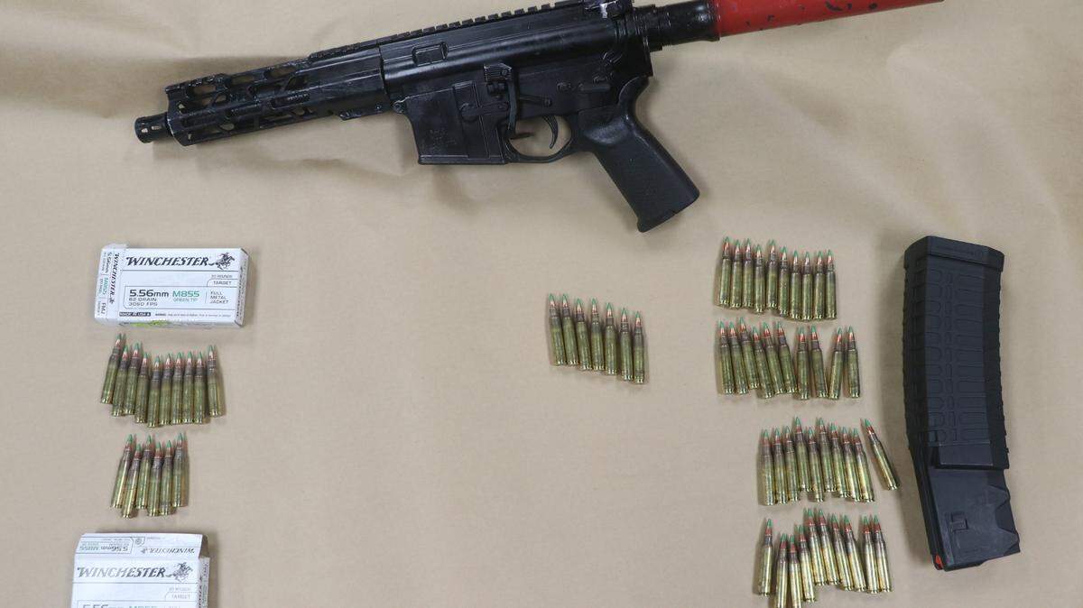 Authorities said that a pistol and 60-round magazine were in a vehicle they stopped on Sept. 16, 2022, near Everman High School. A Tarrant County Sheriff’s Office deputy received a tip about a threat of violence planned during the game.