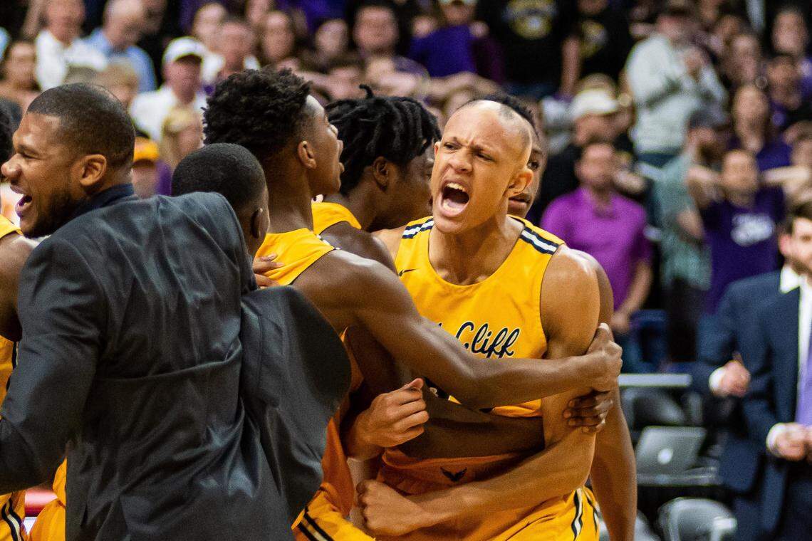 Faith Family Academy freshman Jordan Walsh vs. Liberty Hill in the 4A state title game, Saturday March 9, 2019.