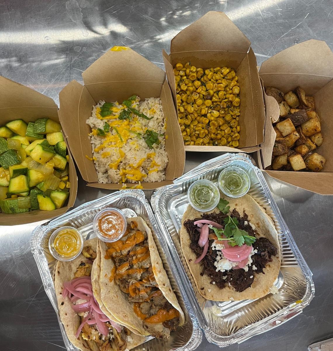 Tacos Y Rocky offers tacos for $6 and side dishes for $5.