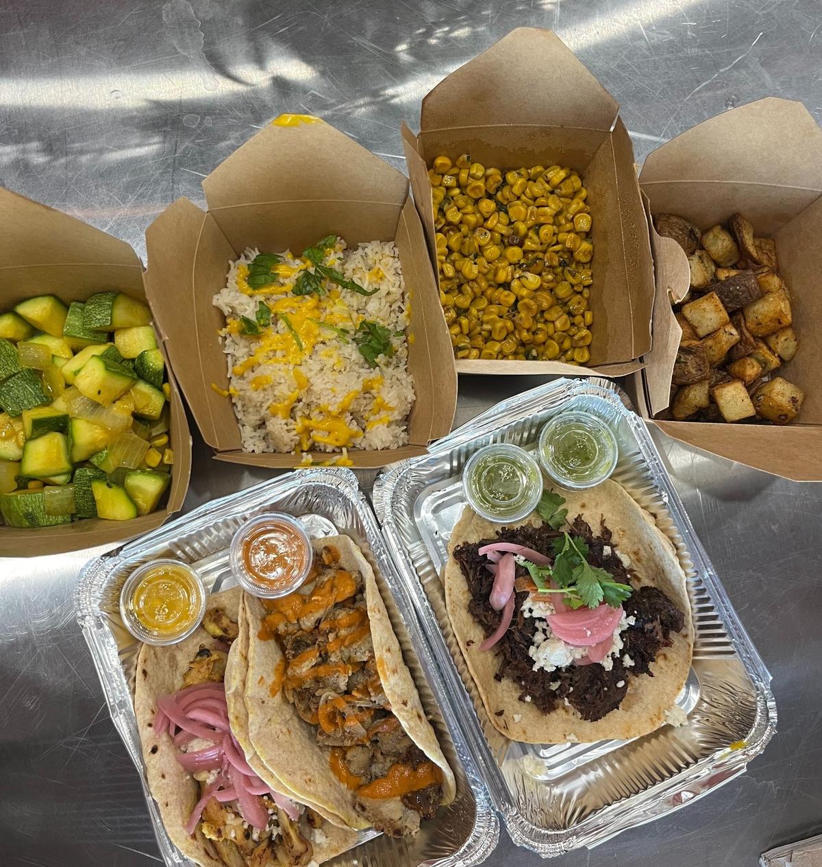 Tacos Y Rocky offers tacos for $6 and side dishes for $5.