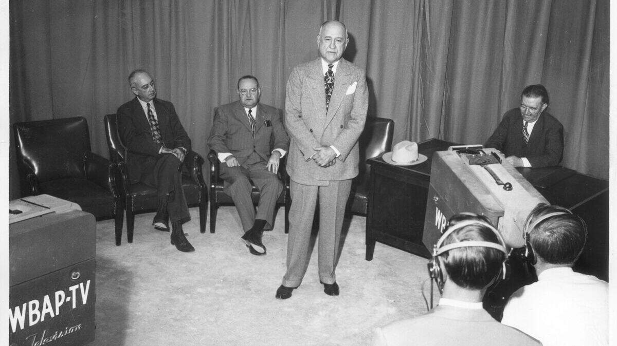 Sept. 27, 1948: Star-Telegram publisher Amon G. Carter appeared on first telecast of WBAP-TV