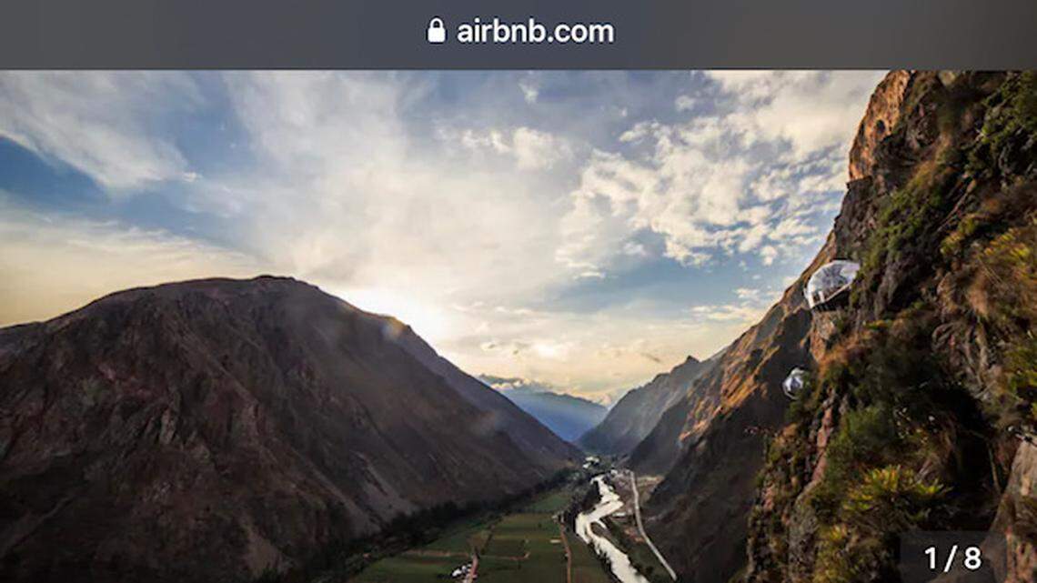 This Airbnb is like sleeping in condor’s nest — as you hang from mountain top in Peru