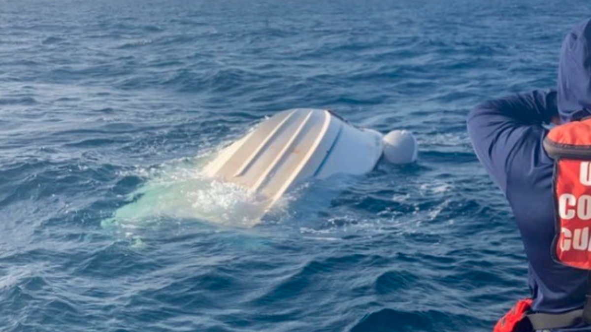 Three adults were rescued after their boat capsized off the Texas coast, officials say.