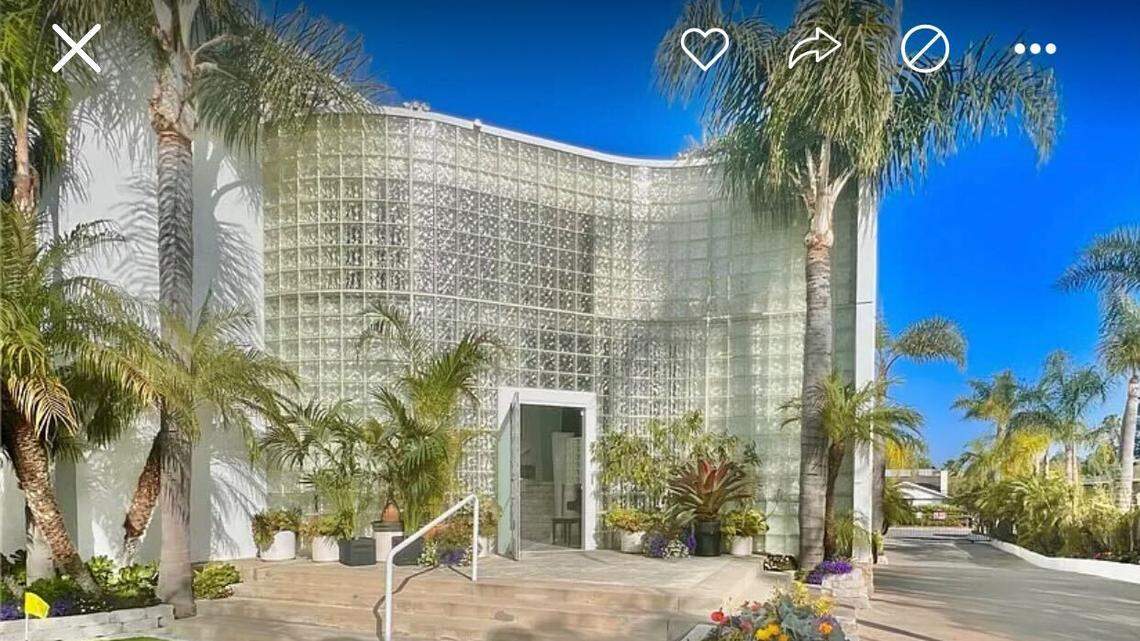 The exterior has a distinct 1990s feel.