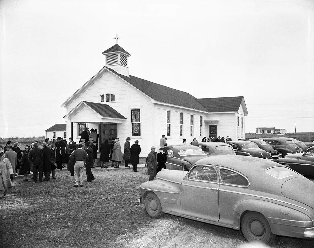 Jan. 29, 1951: Catholic clergy from Dallas and Fort Worth helped dedicate St. Francis Church in Grapevine