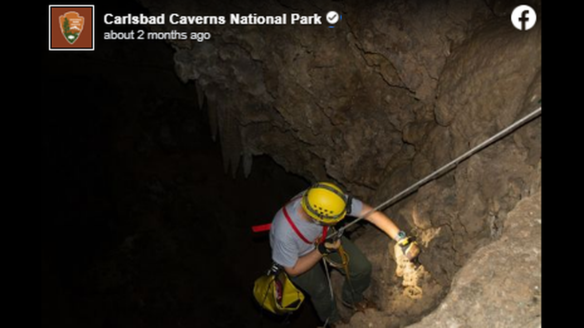 The “Bottomless Pit” at Carlsbad Caverns National Park does, in fact, have a bottom, and park rangers recently made the perilous decent in search of trash.