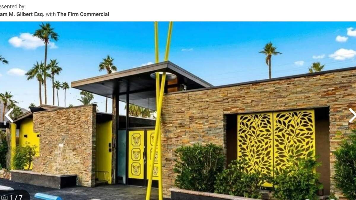 The bright exterior seems to radiate with a pop of color