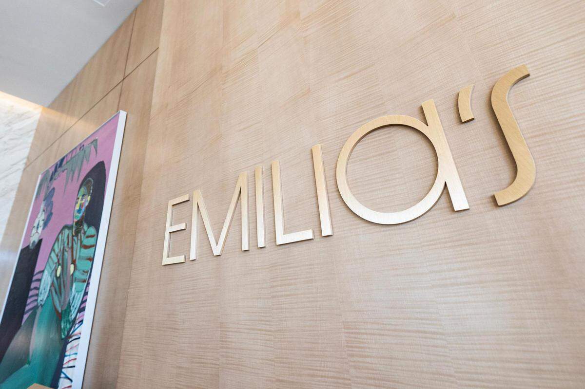 The outside of Emilia’s, one of the hotel restaurants, in The Crescent Fort Worth Hotel on Thursday, Nov. 2, 2023.