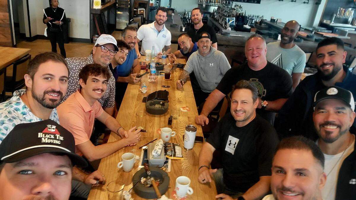 Members of the DFW Dad Squad at a recent meeting. The newly founded organization was created so fathers and father figures could have a place to bond with others from the same ilk in support of their efforts to be better and responsible dads.