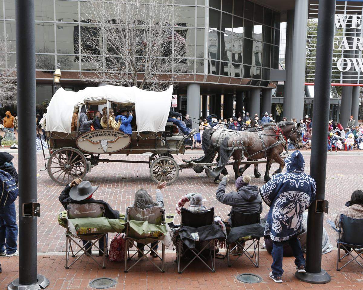 The All-Western Parade take over the streets in downtown Fort Worth on Saturday, Jan. 17, 2026.