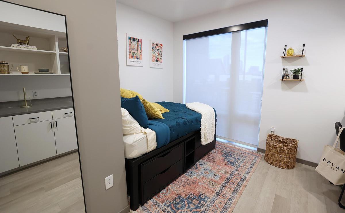A model efficiency at the new Bryan Flats located in the Near Southside neighborhood of Fort Worth on Thursday, Jan. 30, 2025.