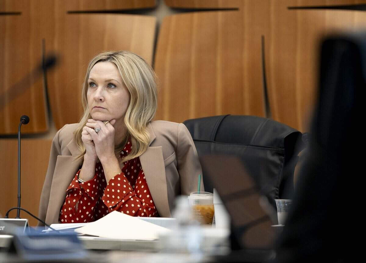 Mayor Mattie Parker listens to a presentation on data center development regulations from Assistant City Manager Jesica McEachern during a City Council work session on Tuesday, June 2, 2026 in Fort Worth, Texas.