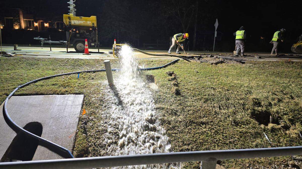 Crews have shut down water service to almost 90 properties near Mt. Gilead Road in north Keller after a contractor bored into a 16-inch water line, city officials said. The city was working on an estimated timeline for repairs.