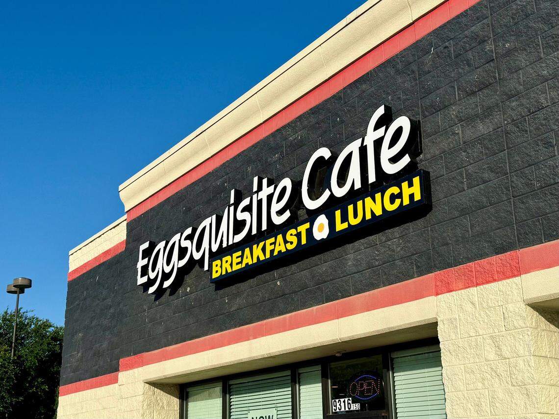 Eggsquisite Cafe’s west Fort Worth location off Loop 820 West, seen April 13, 2025.