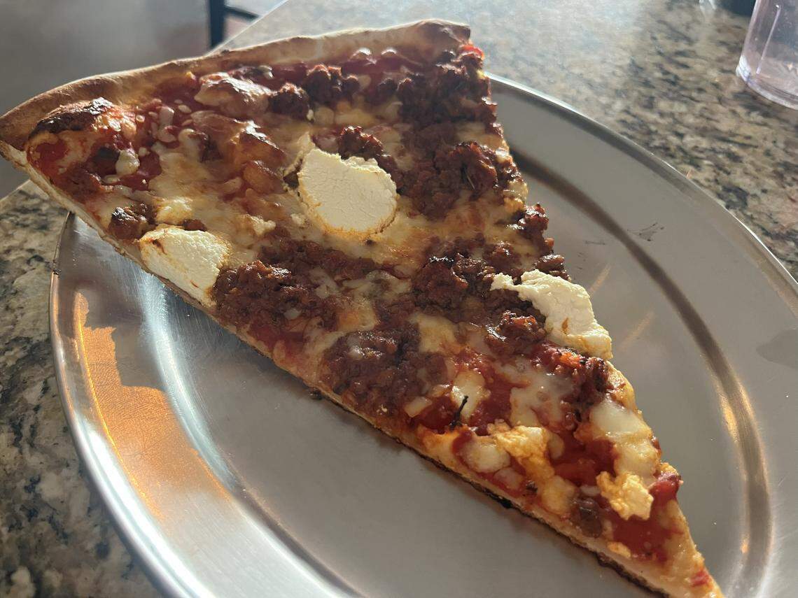 Lasagna pizza at Picchi Pacchi in downtown Fort Worth.