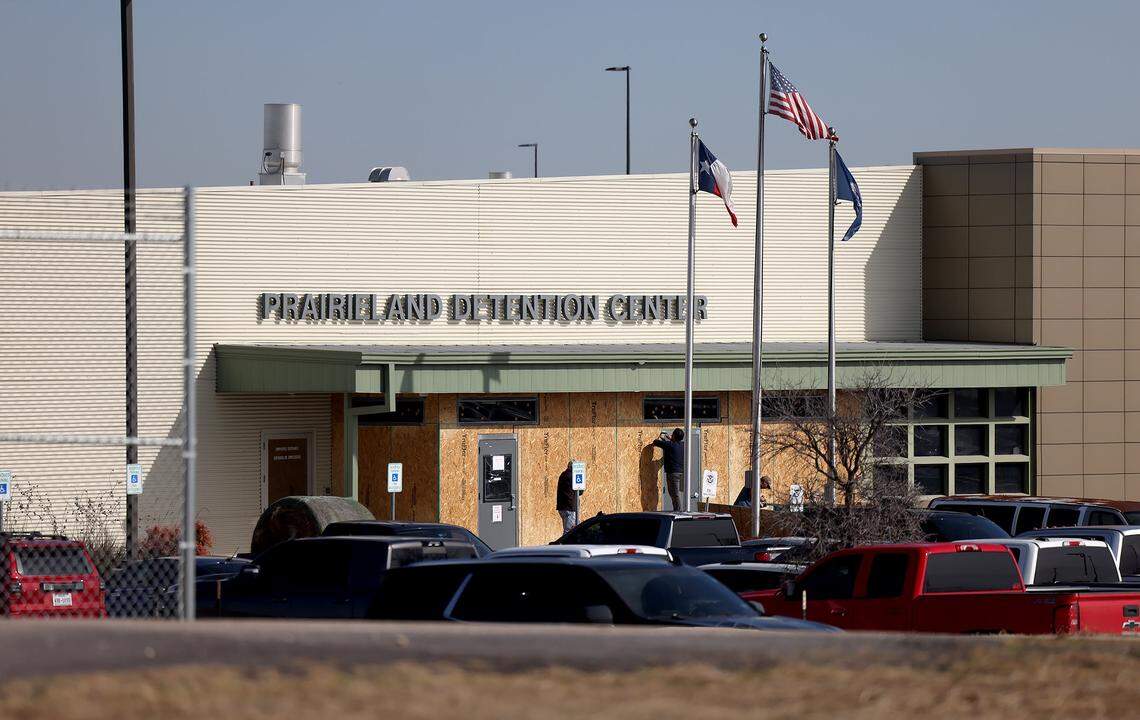 The Prairieland Detention Facility in Alvarado on Friday, Jan. 30, 2026.