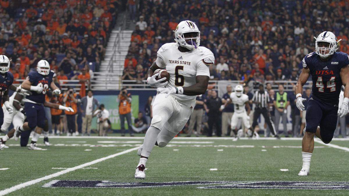 Texas State tight end Keenen Brown did not see the field much when he started his career at Oklahoma State. He transferred to Texas State last season, though, and put up solid numbers. Next up? The NFL.