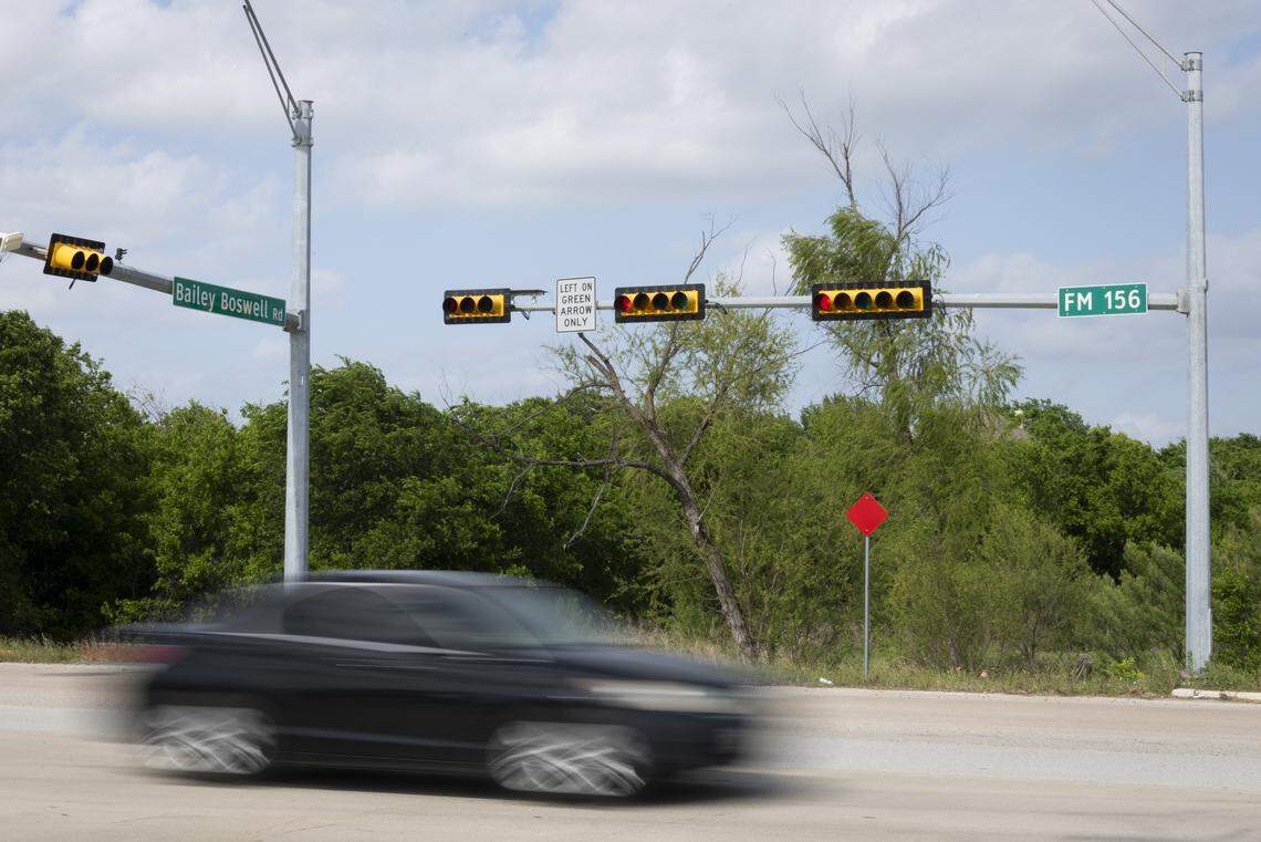East Bailey Boswell Road and Blue Mound Road on Tuesday, April 14, 2026 in Fort Worth.