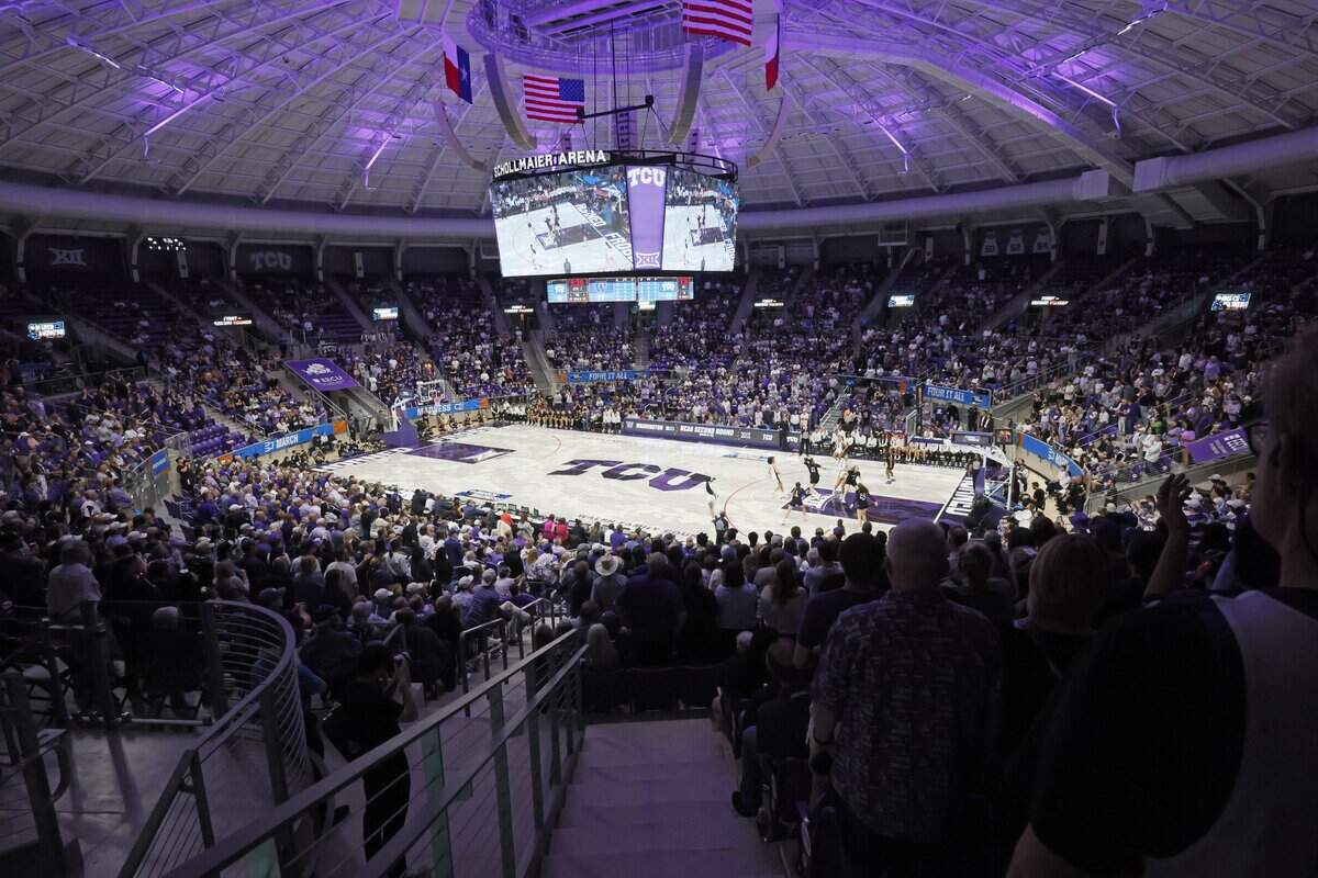Even with a 9 o'clock start the crowd showed up for the second round NCAA Division I Women's Basketball Championship game between TCU and Washington at Schollmeier Arena in Fort Worth, Texas, Sunday, March, 22, 2026.