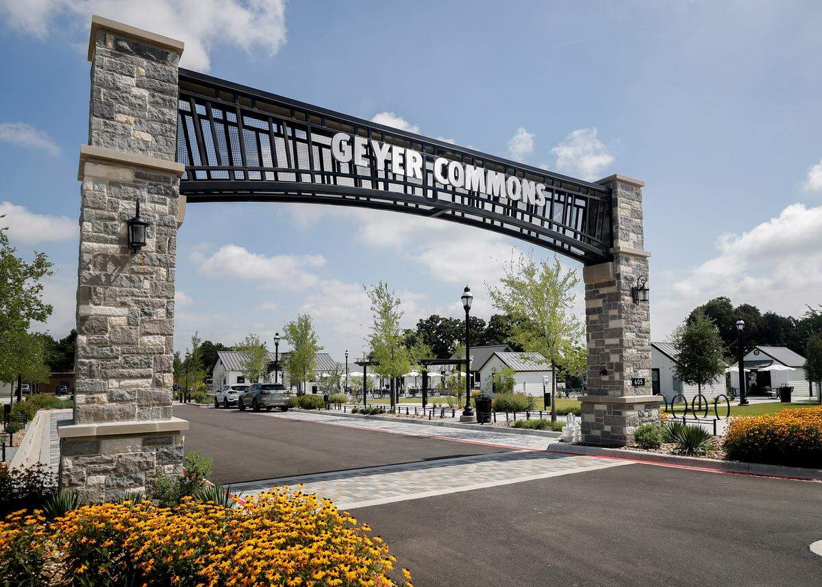 The entrance to the Geyer Commons stands in east Mansfield on June 3, 2026. The Geyer Commons began construction in December 2024 and is currently in the second of three total phases.