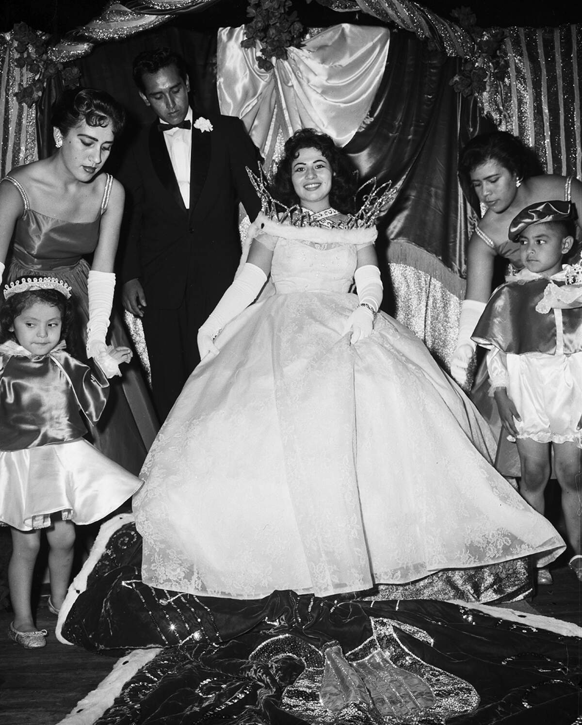 Sept. 16, 1958: Margaret Arteaga is queen of Mexican Independence Day celebration with escort Harrel Narvaez in Fort Worth.