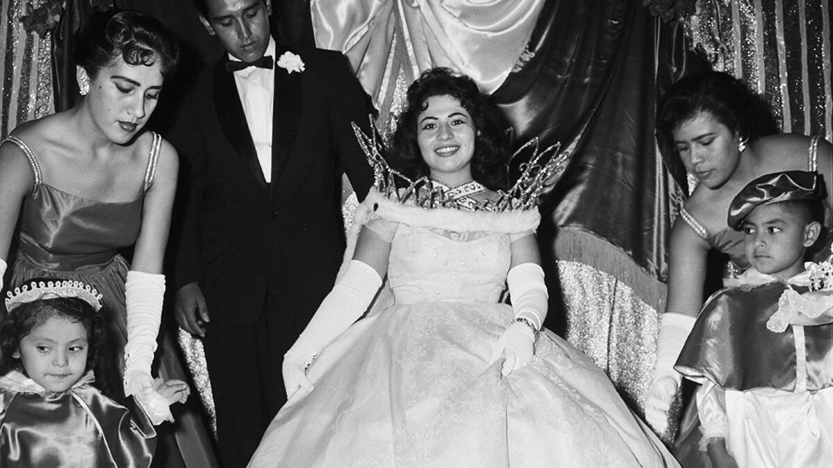 Sept. 16, 1958: Margaret Arteaga is queen of Mexican Independence Day celebration with escort Harrel Narvaez in Fort Worth.