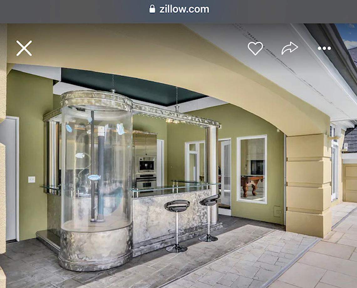 Outdoor kitchen/bar area