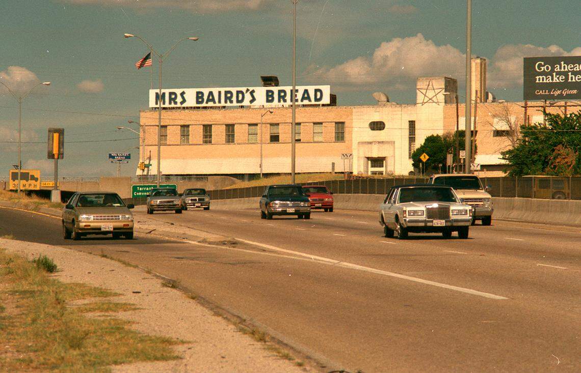 Aug. 27, 1988: Mrs. Baird's Bakeries, 1701 Summit Ave. Built in 1938, the landmark closed in 1992 and was demolished to make room for the widening of Interstate 30 and its service roads. The last loaf from the ovens was given to Mayor Kay Granger. Mrs. Baird’s moved operations to a plant off I-35W near Everman.