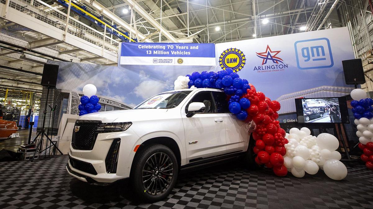 GM Arlington Assembly has produced its 13 millionth vehicle, a 2024 Cadillac Escalade, as the factory celebrates its 70th anniversary this year.