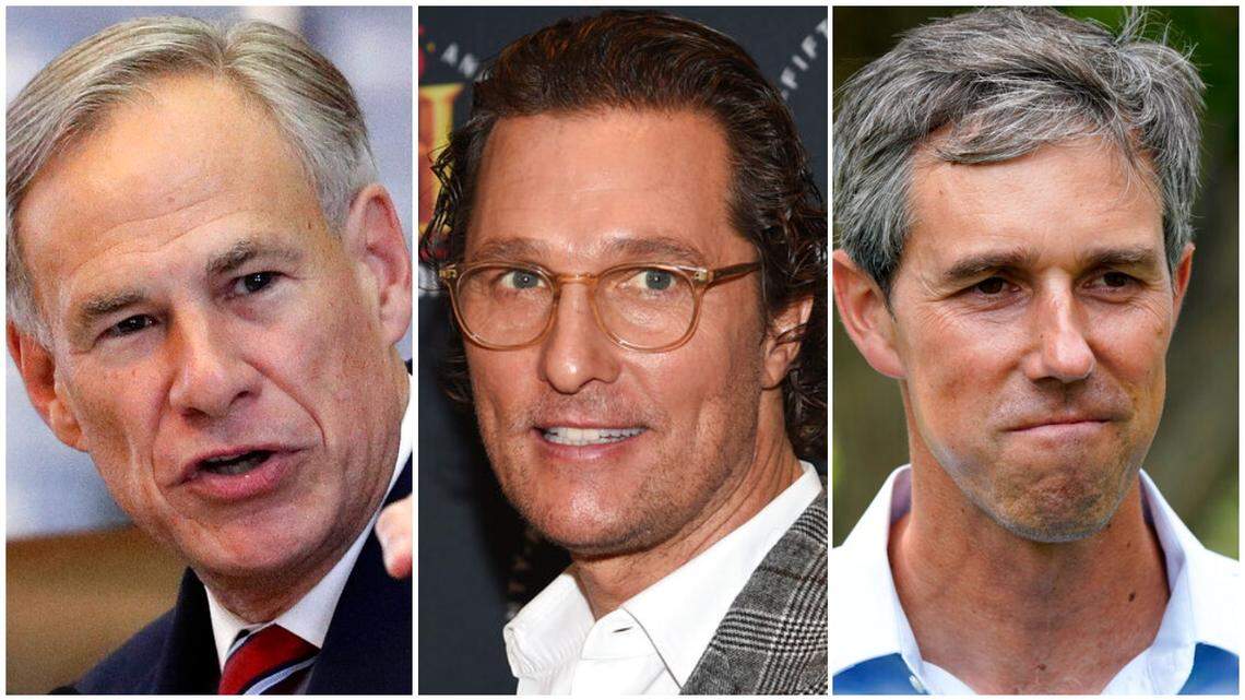 People polled in Texas were asked their preferences on Greg Abbott, Matthew McConaughey and Beto O’Rourke for governor of Texas.